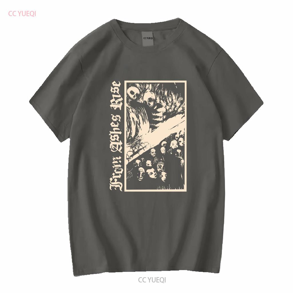From Ashes Rise band T Shirt Full Size S to 5XL 1L288 long or short sleeves vintage Washed Unisex streetwear Stylish Stretched