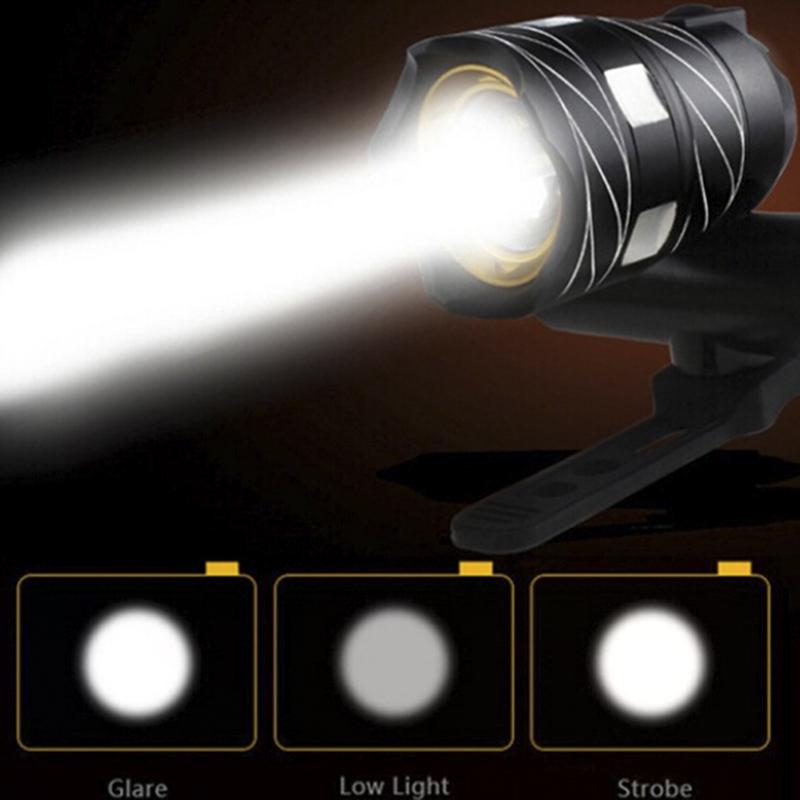 Usb Rechargeable 300Lm Xm-L Led Bicycle Light Bike Front Headlight