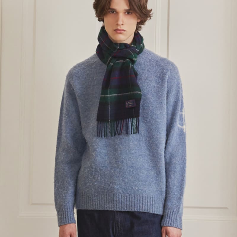 ABRAHAM MOON Merino Wool Muffler 25cm - Mackenzie