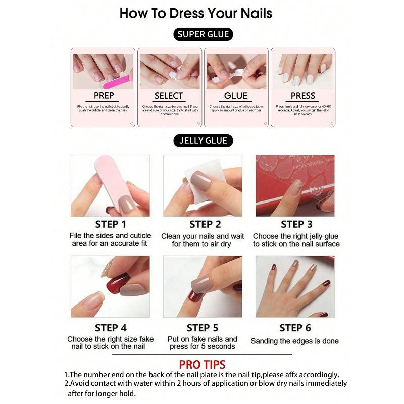 24pcs Long Coffin-Shaped White French Manicure Fake Nails Press On Nails Elegant Style For Women Girls For Daily Wear Or Parties Nail Supplies
