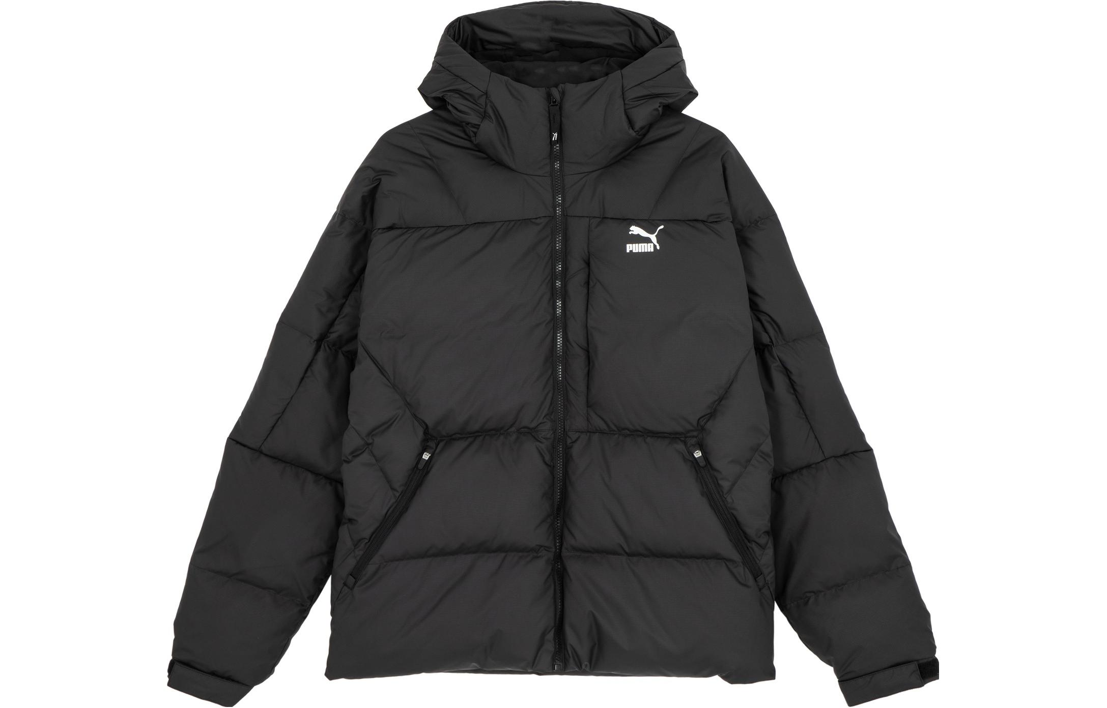 PUMA MCFC Down Jackets Men s Black Hooded Moderate Other 623496-01 XS