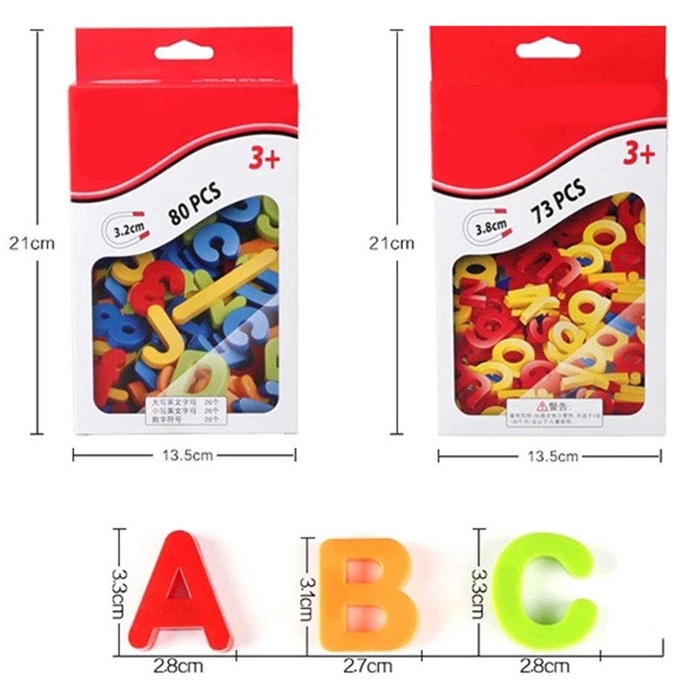 Magnetic Alphabet Magnets Letters Numbers Symbols Toy Set ABC 123 Fridge Plastic Toy Early