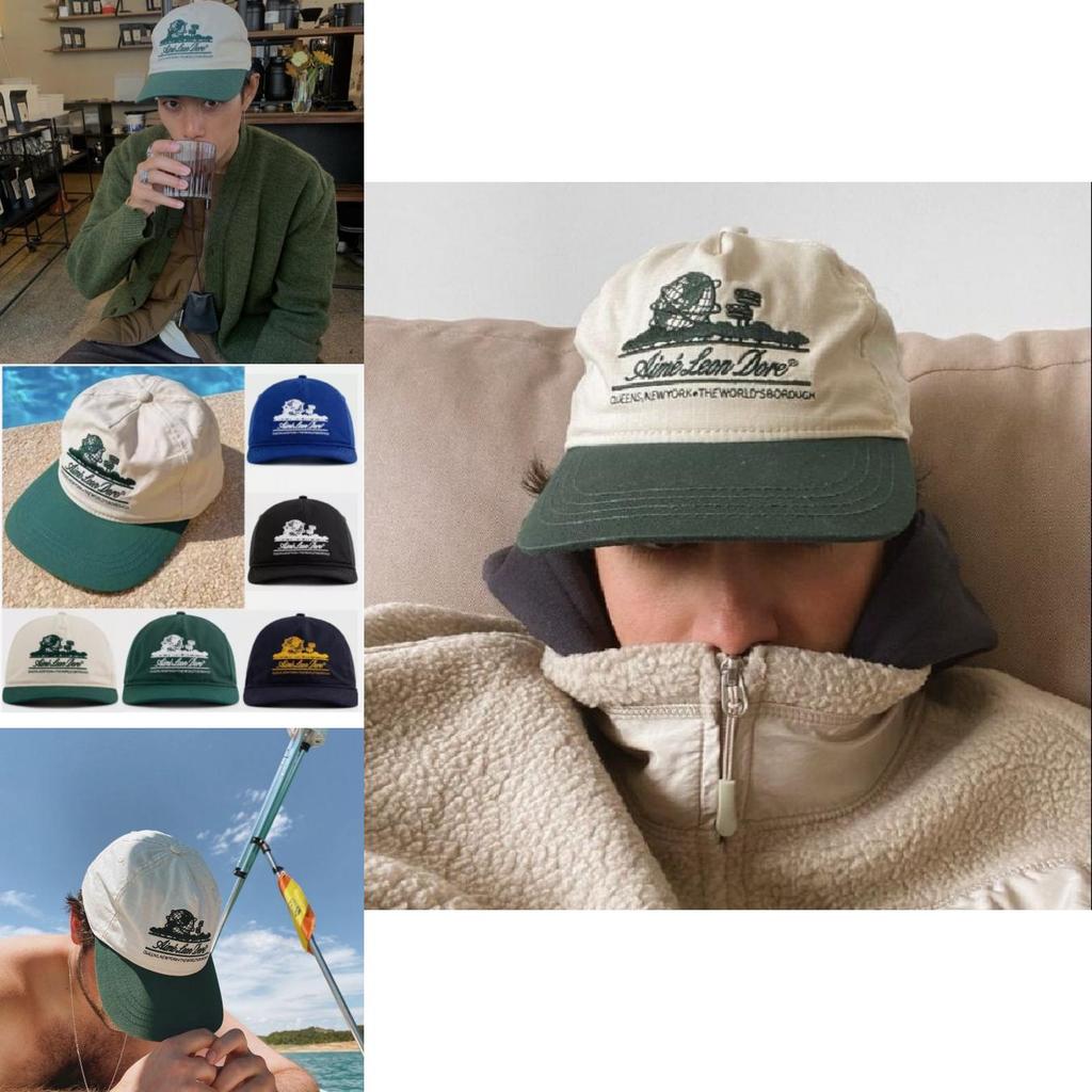 Aime Leon Dore Unisphere Hat Classic Round Crown Adjustable Baseball Cap With Wide Brim