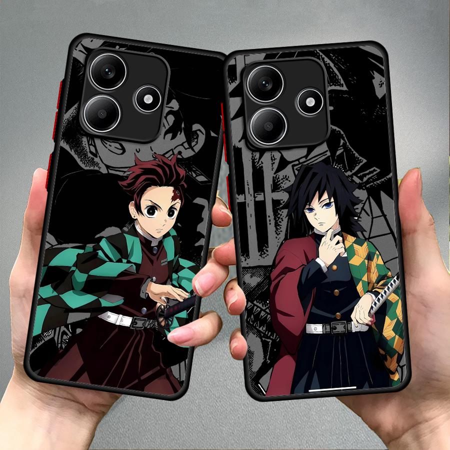 Funda Back Phone Cover Case for Xiaomi Redmi Note 14 11 9S 14C A4 13C 10 12 13 Pro Plus Anime Demons Slayer