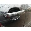 For Seat Ibiza 2009 -2012 - 2016 -2018  ABS Chrome Carbon Fiber Car Door Handle Cover Sticker Trim Car Styling Accessories