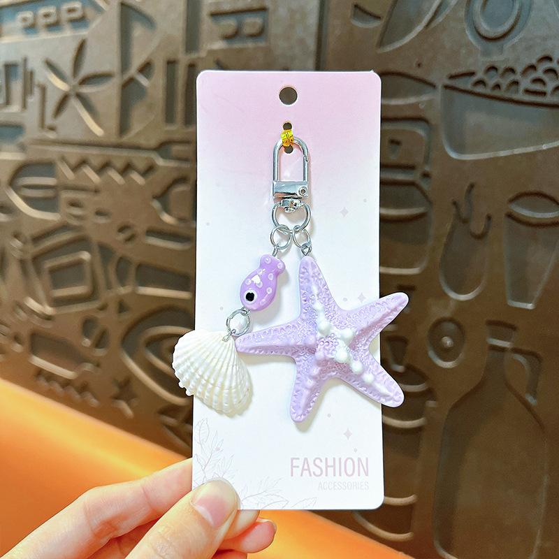 

Seaside Beach Shell Mini Backpack Hanging Handbag Pendant Bag Pendant Bags Accessories one size фіолетовий