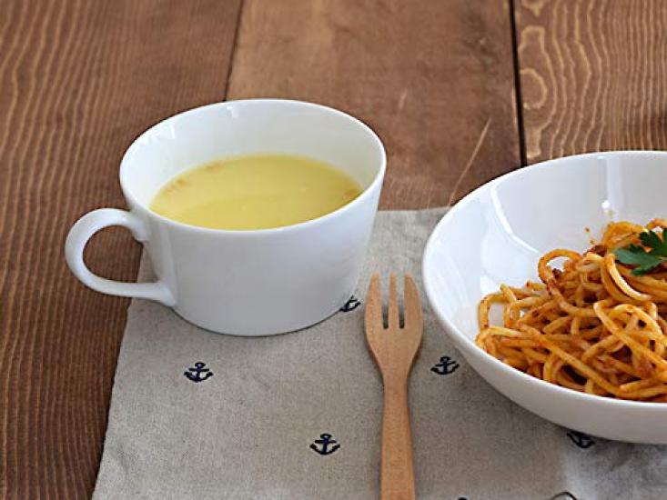 EAST Table Soup Cup 320cc White Clair Made In Japan Mug Cup Dishwasher Safe Microwave Safe di-T1-3009-0