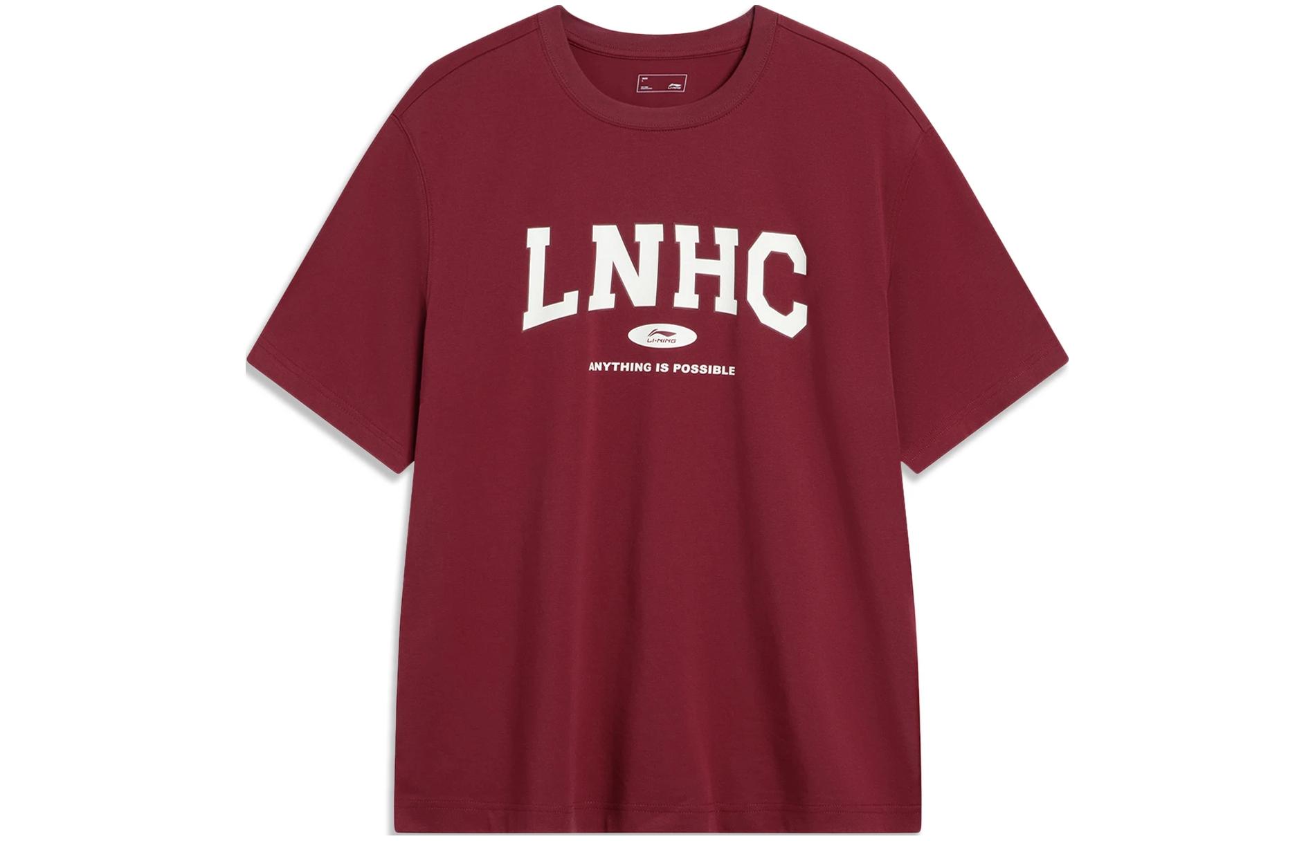 Li Ning Sports Fashion Collection T Shirt Unisex Bicycle Red AHST857-3 3XL
