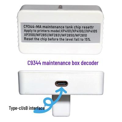 Decodificador da Caixa de Manutenção C9344 e Resetador do Tanque de Tinta Residual para Modelos L3558/L3556/L3550/L3560/L5590