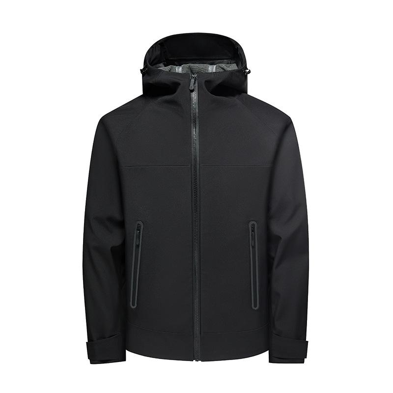 High-quality Fully Heat-sealed Rubberized Jacket, Windproof and Waterproof, Slim-fit Hooded Jacket, Outdoor Sports Mountaineering Jacket for Men