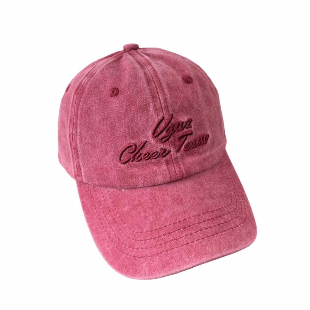 

New Letter Embroidery Baseball Caps Breathable Solid Color Duck Tongue Cap Hip Hop Adjustable Sun Protection Hat Women розовый