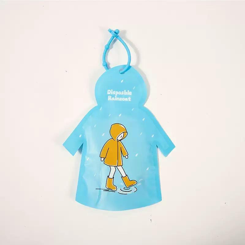 Kids' Thickened Full-Body Waterproof Raincoat for School - Fits Over Backpack, Transparent, Unisex