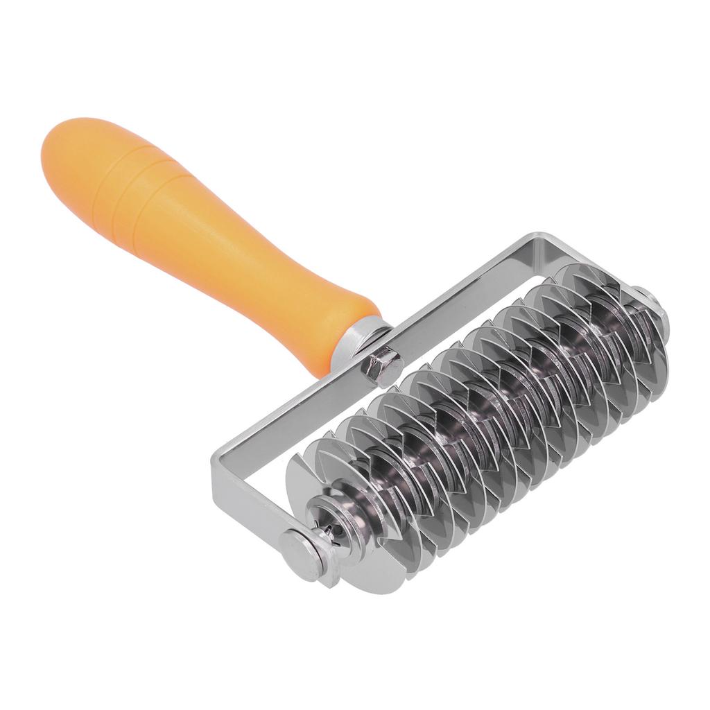 Dough Lattice Roller Stainless Steel Baking Cookies Pie Pizza Roller Cutter with Plastic HandleLattice Roller