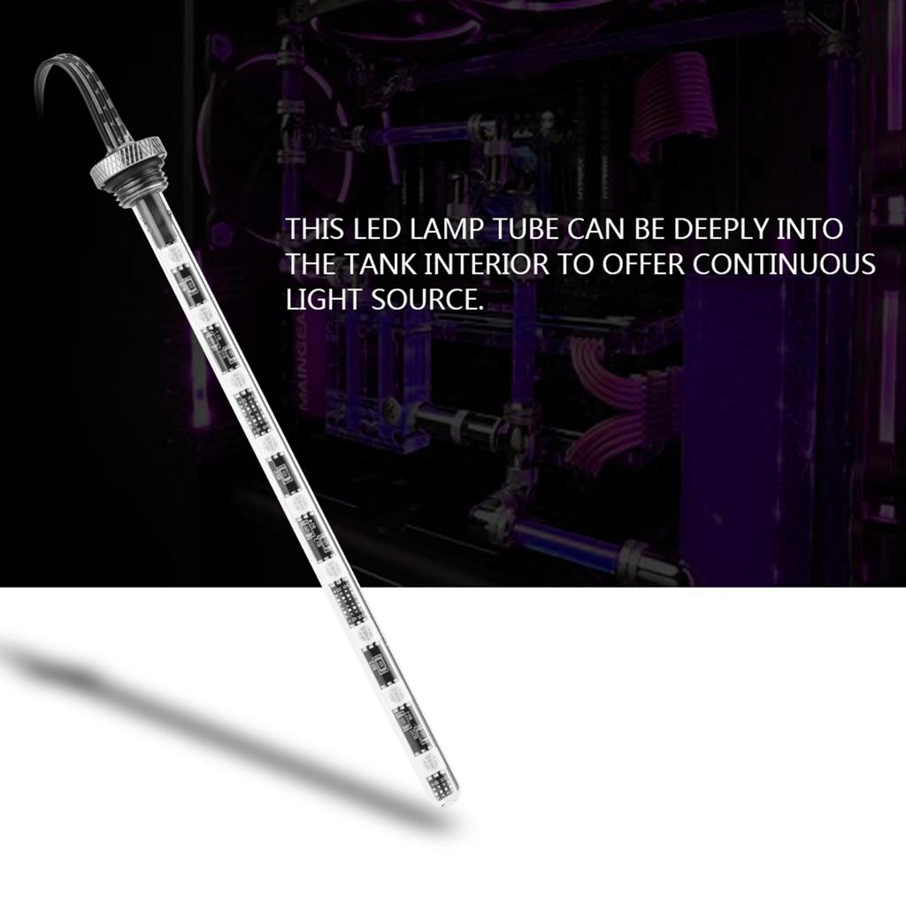 17cm Cylindrical Water Cooling Tank Light Virus Reservoir LED Lamp