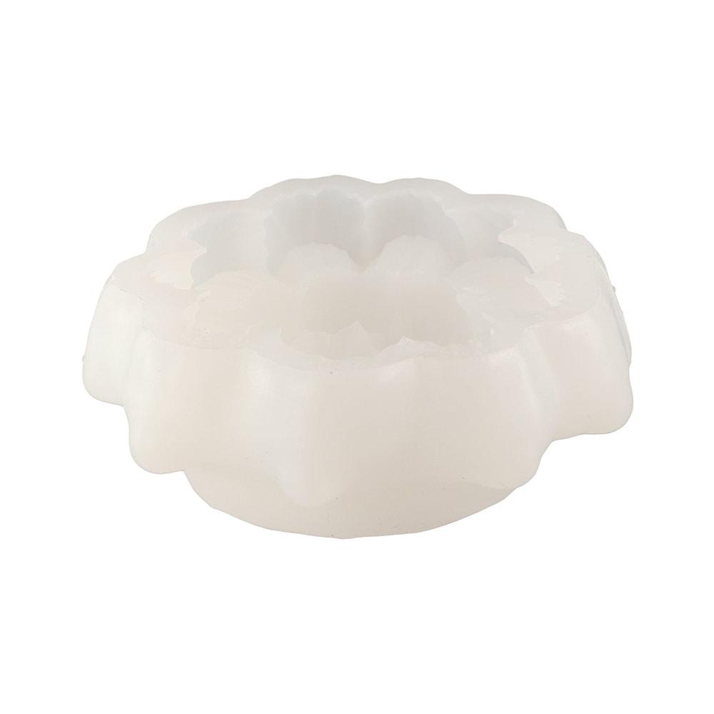 3D Lotus Mousse Cake Mold Non-stick Soap Candle Mold Practical Pudding Mold  For Jelly Ice Cream