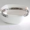Armband weiblicher Schmuck konkave Schrift langlebiges Tragekomfort-Armband aus Titanstahl