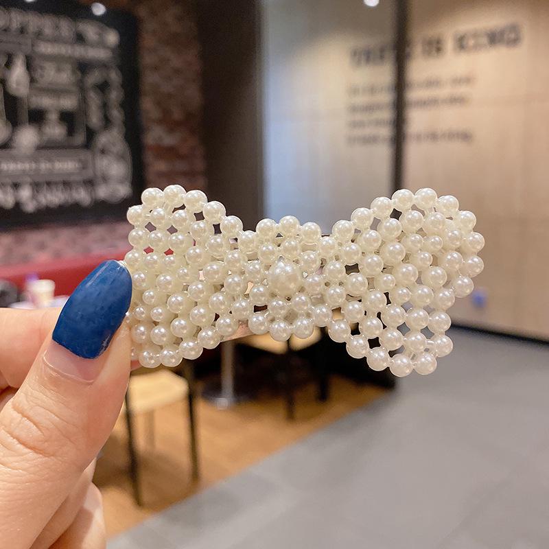 Korean Minimalist Pearl Hair Clip for Girls: Elegant Y2K Style