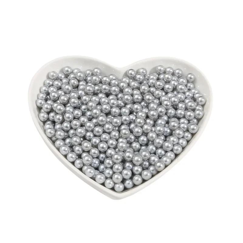 Multi Color Round No Hole Acrylic Imitation Pearl Beads Loose Bead For DIY Scrapbook Decoration Crafts Sewing 3/4/6/8/10mm