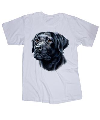 Black Lab Dog Face T-shirt