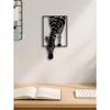Modern Metal Zebra Wall Decor for Living Room Bedroom Office Indoor Outdoor Home Farmhouse Boho Chic Minimalist Wildlife Sculpture Unique Gift
