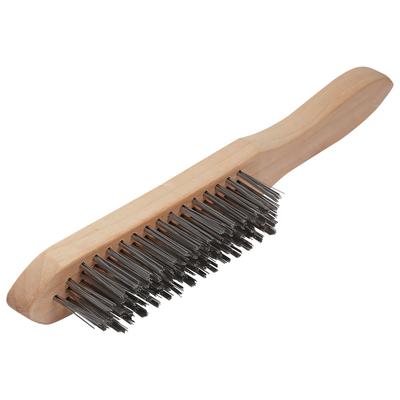 Hand Brush, Wooden, Steel Wire, 6 Rows, Dirt Removal, Vorstahl