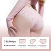 MaoRen Women's Ice Silk Antibacterial Lace Mid-Waist Briefs