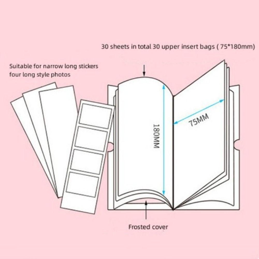 Collection Macaron Color Tickets Page Card Note Holder Scrapbooking Storage Sticker Storage