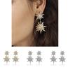 Contemporary European American Style Geometric Pompom Earrings Women For