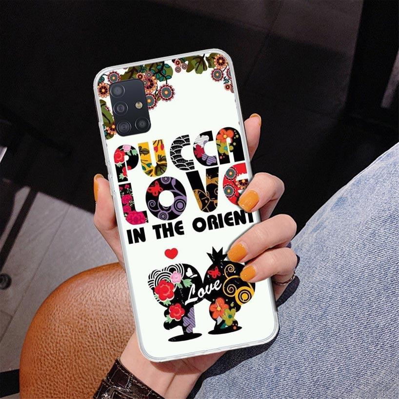 Cute Cartoon Pucca Garu Phone Case For Samsung Galaxy A52 A32 A22 A12 A51 A31 A50S A30S A20S A10S Note 20 Ultra 10 Plus S10 A72