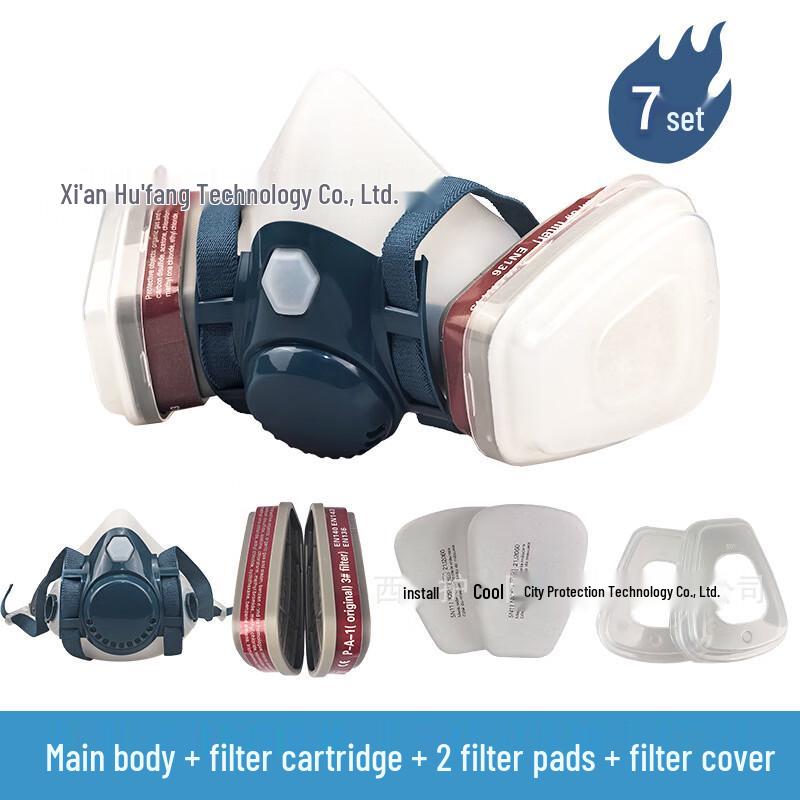 Yuanzu 6300 Silicone Half-Face Respirator