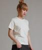 LIKE THE MOST Dot Point Regular Short Sleeve T-Shirt_Cream