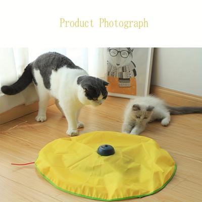 1PC  Electric Cat Turntable Cat Toy Auto Tease Cat Stick