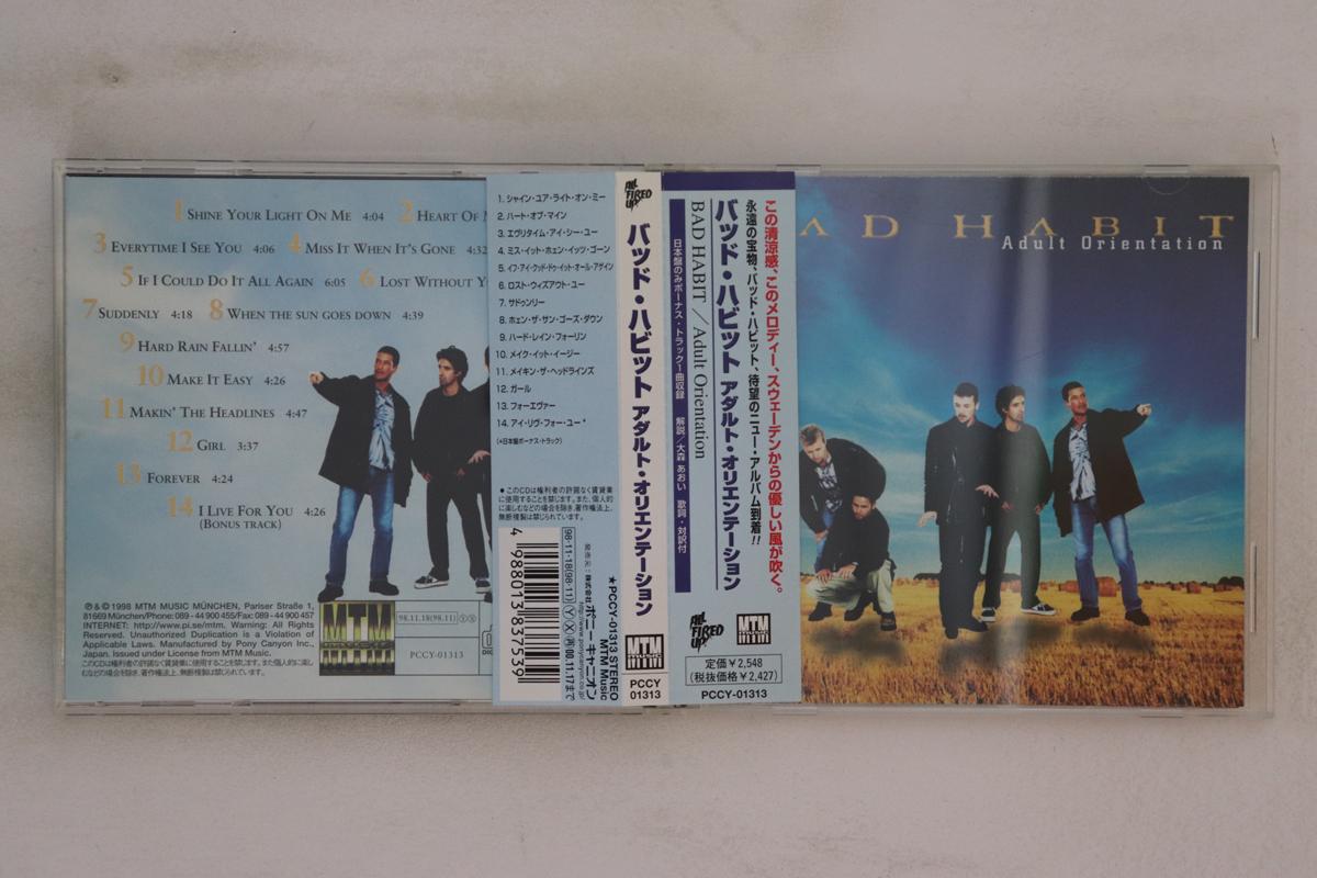 

CD BAD HABIT Adult Orientation PCCY01313 MTM Music 1998 Japan Obi Rock Used