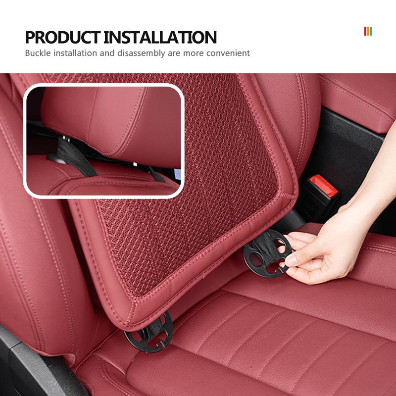 TMBCU1 Breathable Car Seat Cushion Ice Silk Auto Chair Pad Accessories For Volkswagen VW Jetta Golf4 5 6 Beetle CC B5 B6 B7 EOS GTI MK2
