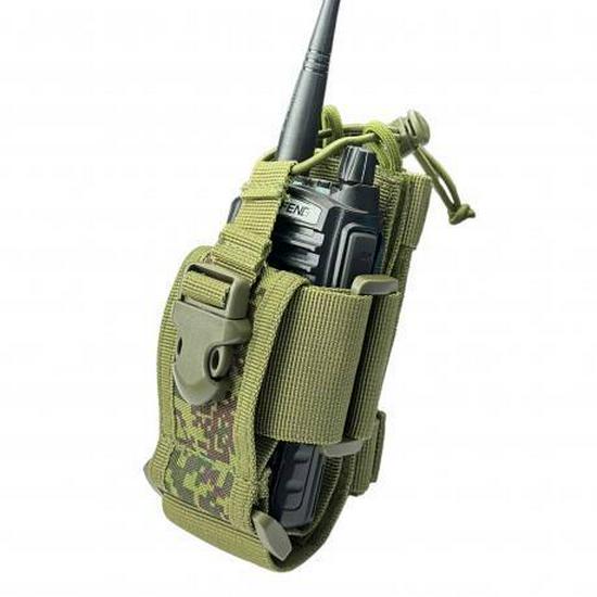 Tactical MOLLE Walkie-Talkie, Flashlight, and Baton Holster