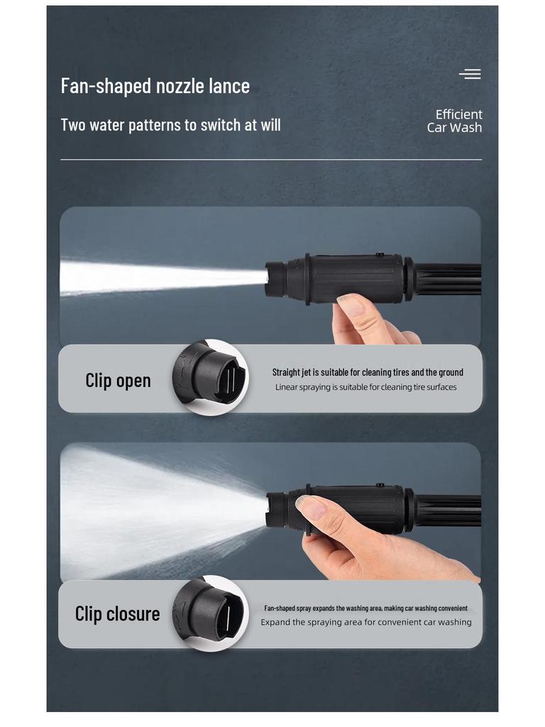 LAVOR-Compatible High-Pressure Water Gun and Nozzle Set