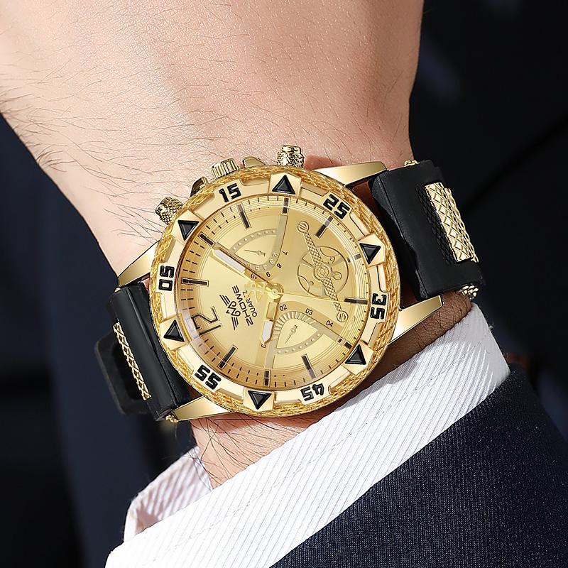 

Light luxury business bar scale dial silicone quartz watch suitable for birthday gifts, daily wear, anniversary gifts, etc