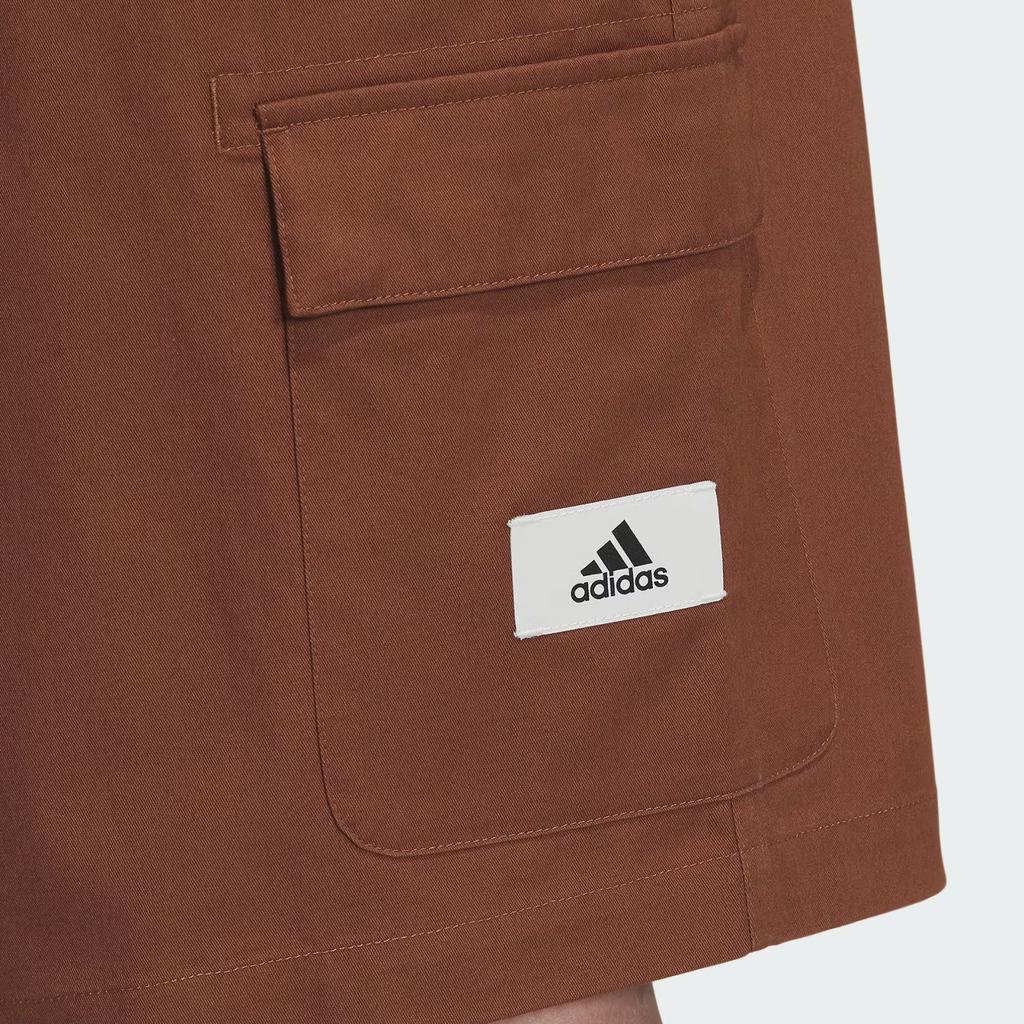 New Adidas Casual Shorts Men Brown IS4938