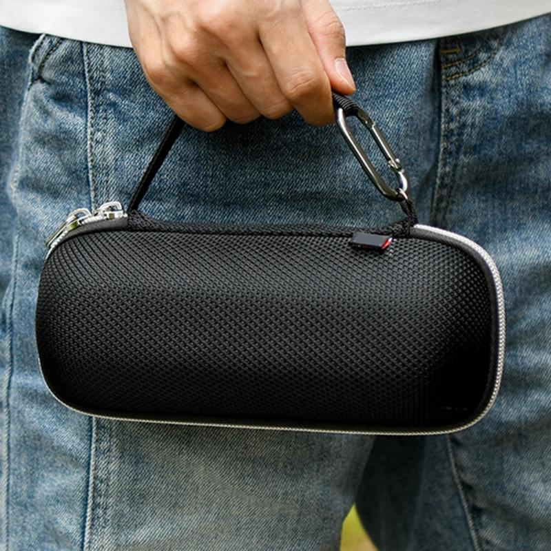 EVA Shell Speaker Carrying Case With Adjustable Strap For Flip 7/6/5 Outdoor Travel And Enhances Device Protections
