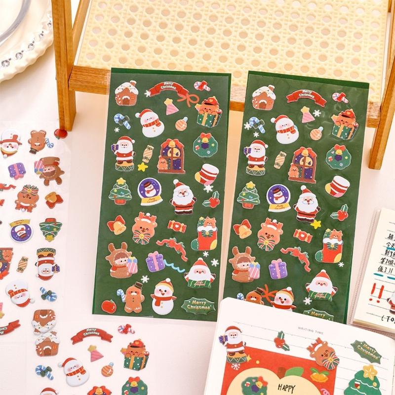Cute Small Sticker for Kids & Adults, Reusable Tiny Sticker for Scrapbooking 3D Puffier Sticker Sheet Decorative Sticker