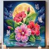 Flowers and Butterflies Full 5D DIY Pearl Gem Art Diamond Painting Kits for Adults/Beginners Gift Idea Home Decor 11.81x11.81in