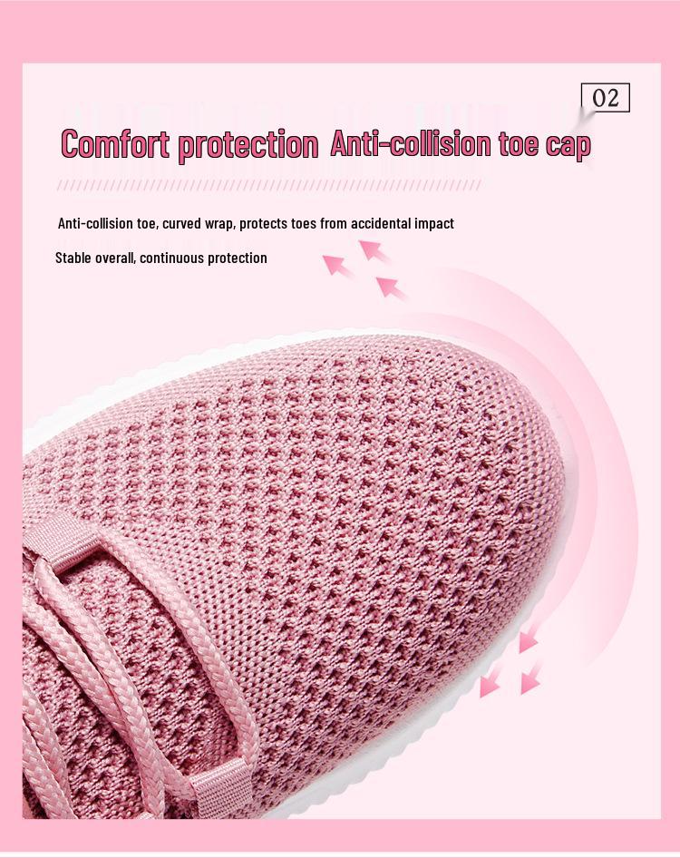 Jinshiyuan Women's Lightweight Mesh Running Shoes - Breathable, Comfortable Fly-Knit Casual Sneakers