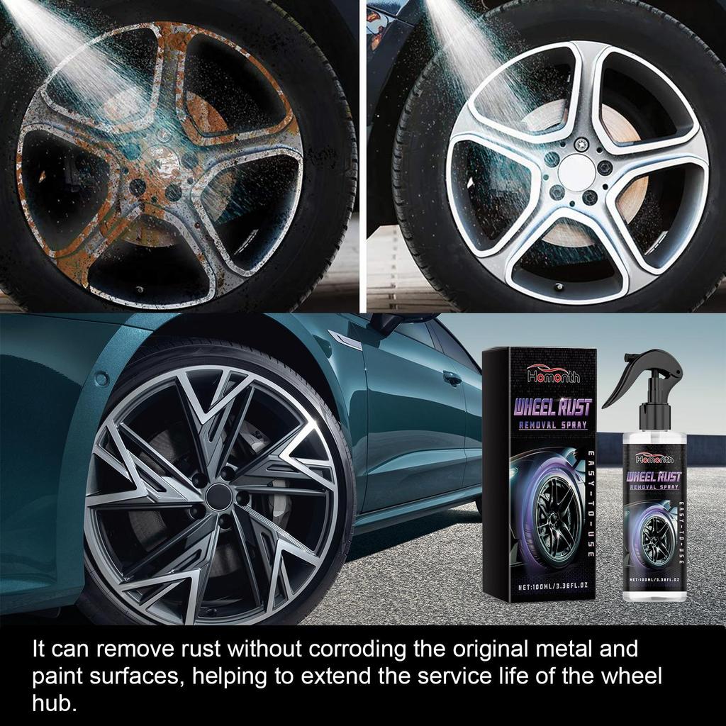 Homonth Multi-Purpose Rust Remover Spray Metal Surface Chrome Paint Car Maintenance Iron Powder Cleaning Super Rust Remover Car Inhibitor