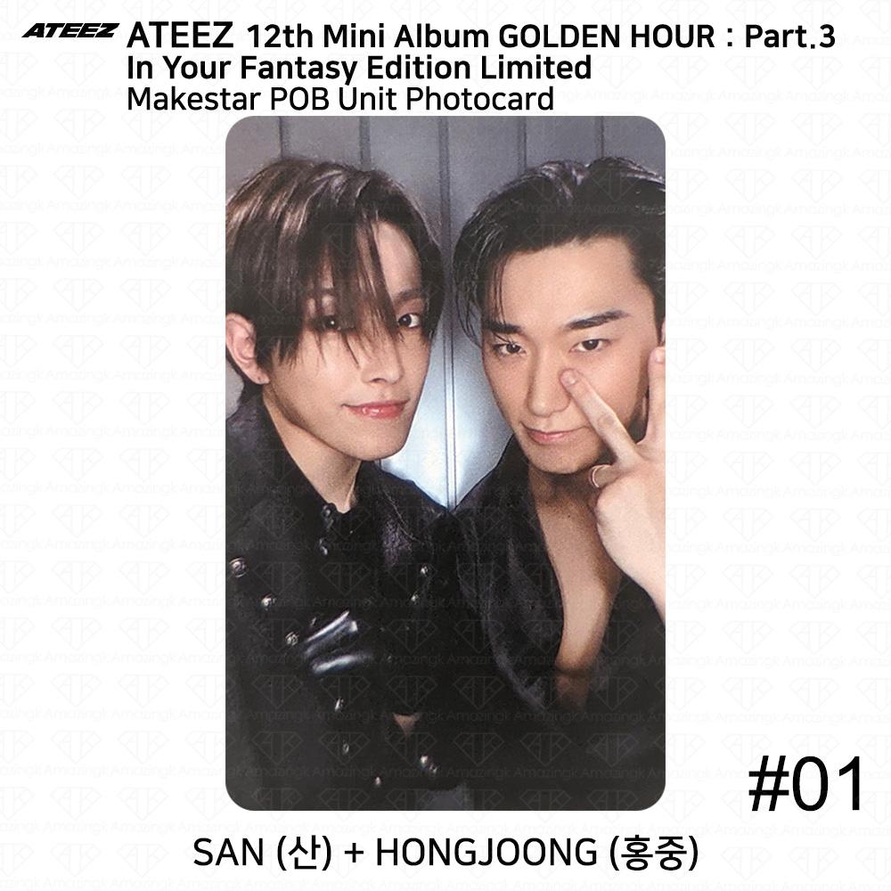 ATEEZ Golden Hour Part.3 In Your Fantasy Edition Limited Makestar POB Photocard