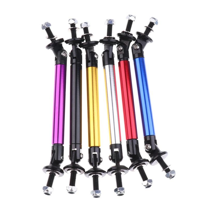Pair 7.5cm Front Frame Bumper Protector Splitter Rod Support Bar Universal