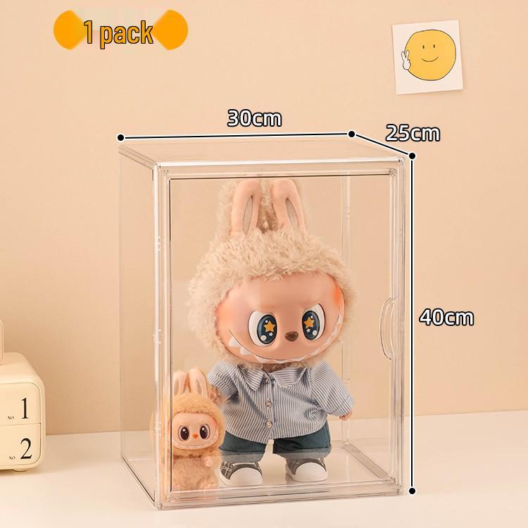 LABUBU ZIMOMO Archangel Acrylic Display Box with Magnetic Door