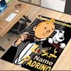 Custom Name Adventures Tintin Printed Carpet Rug For Office Chair Living Room Bedroom Kitchen Room Decor Gifts