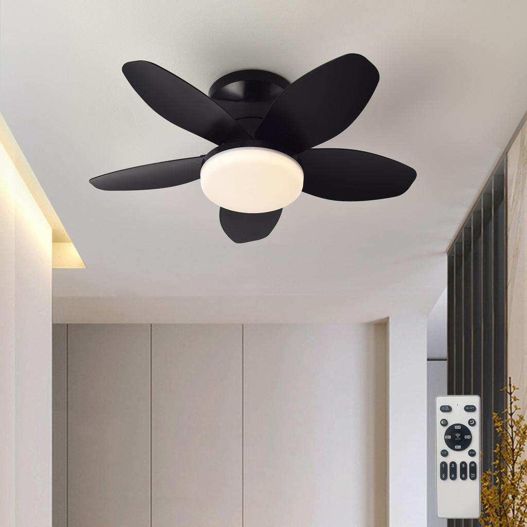 3 Color Temperatures Electric Ceiling Fan Light 25/36/42inch Silent Inverter Ceiling Fan Lamp Energy-Saving Home Lighting Fan