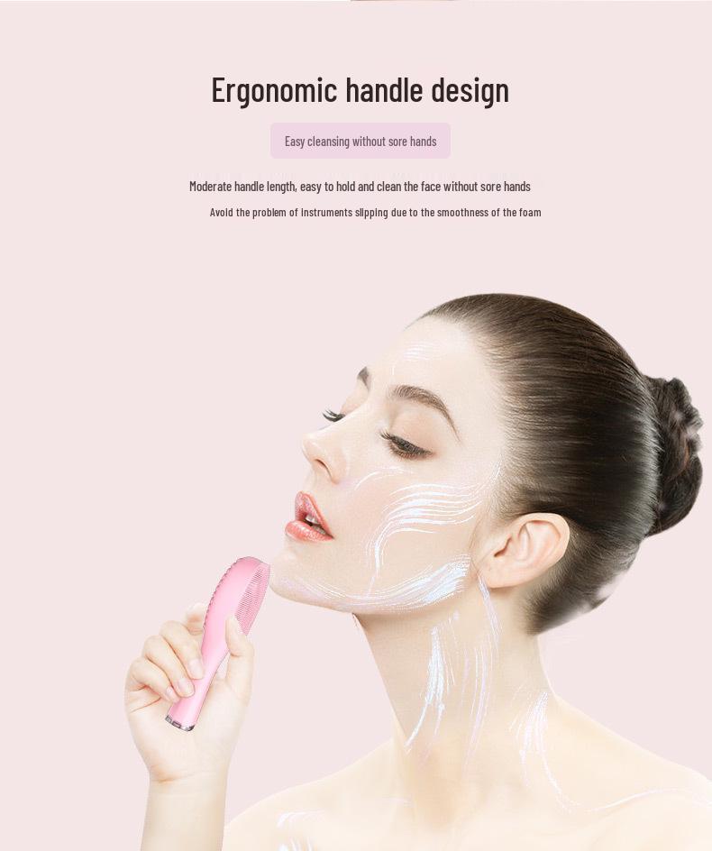 Ultrasonic Waterproof Electric Facial Cleanser & Pore Cleansing Device