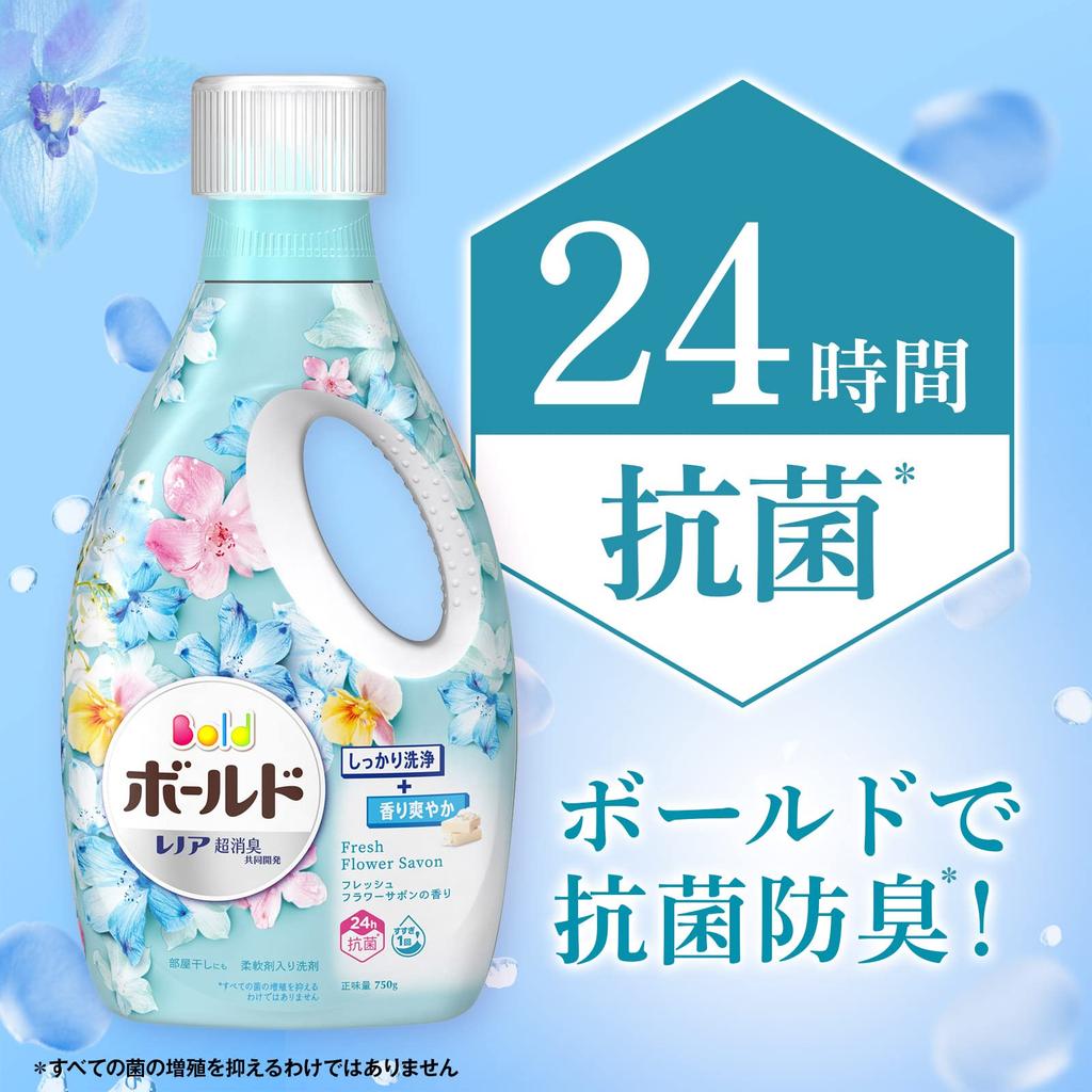 Bold Gel Liquid Laundry Fresh Flower [Large Capacity] Detergent, Soap, Refill, 1,980g